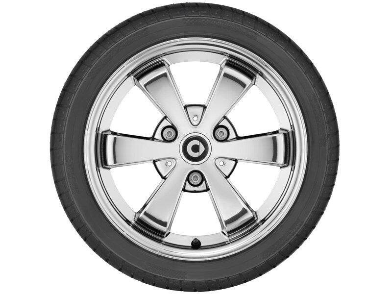 Cerchio in lega leggera a 6 razze, Design 5, 38,1 cm (15 pollici), Look cromato