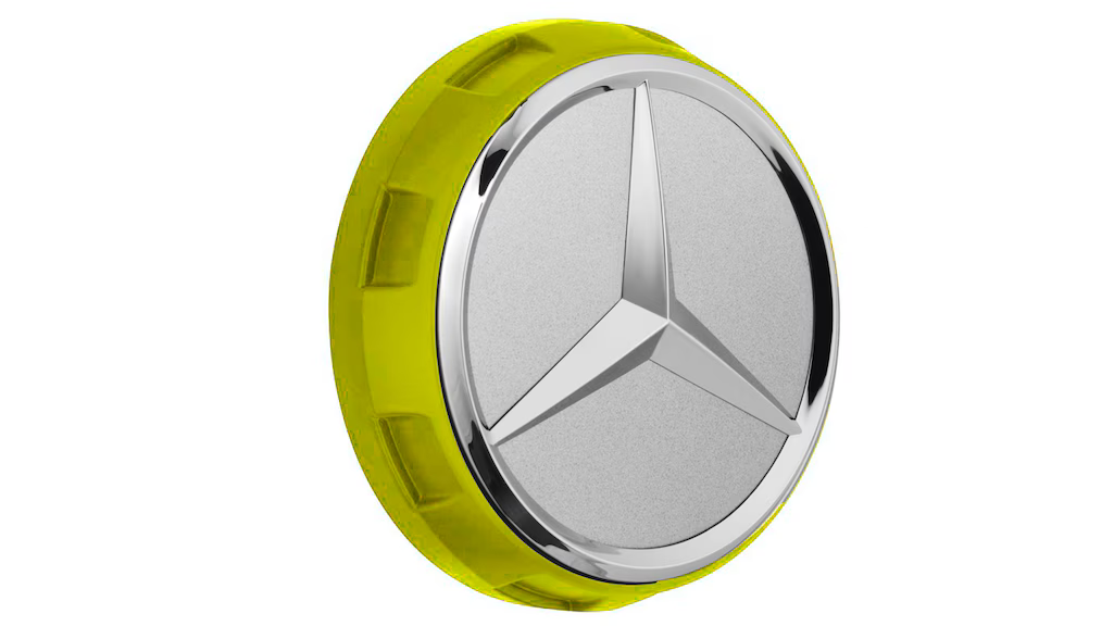 Coprimozzo AMG, con design da chiusura centrale, diametro foro di centraggio 71,8 mm
