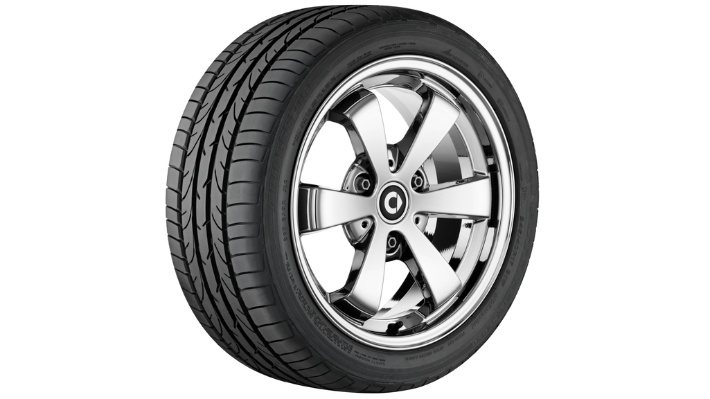 Cerchio in lega leggera a 6 razze, Design 5, 38,1 cm (15 pollici), Look cromato