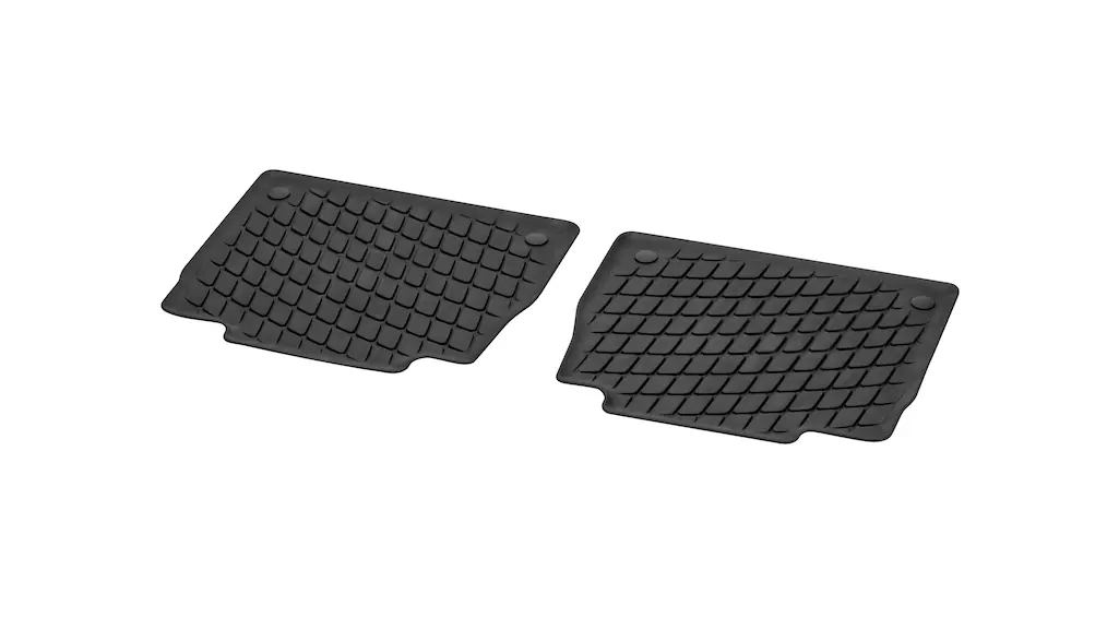 Tappetini in gomma Dynamic Squares, Vano posteriore, 2 pezzi