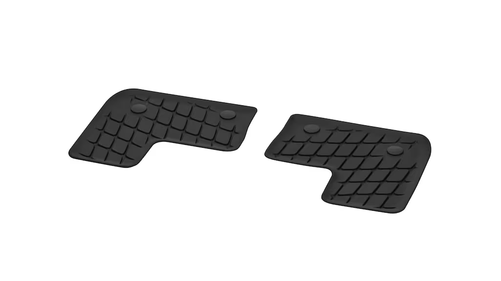 Tappetini in gomma Dynamic Squares, Vano posteriore, 2 pezzi